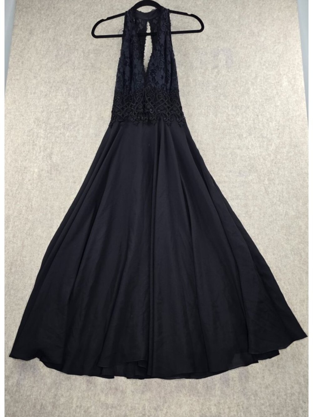 Scott McClintock Lace Halter Evening Gown
